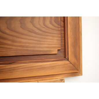 杉と欅の欄間 2枚1組　R0082 