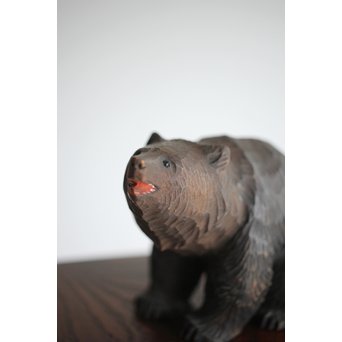 北海道 やくも八雲の木彫熊　X281 