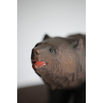 北海道 やくも八雲の木彫熊　X281 