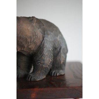 北海道 やくも八雲の木彫熊　X281 