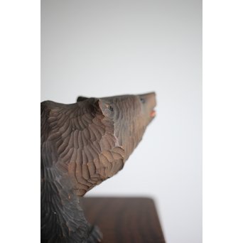 北海道 やくも八雲の木彫熊　X281 