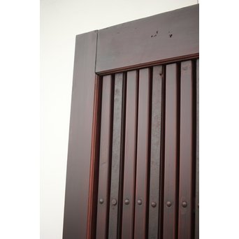 鍵付 ガラス付 格子蔵戸　W025 