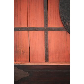 鍵付 ガラス付 格子蔵戸　W025 