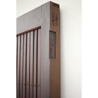 鍵付 ガラス付 格子蔵戸　W025 