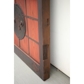 鍵付 ガラス付 格子蔵戸　W025 