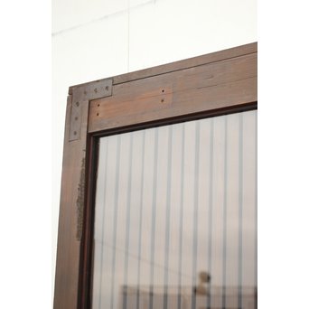 鍵付 ガラス付 格子蔵戸　W025 