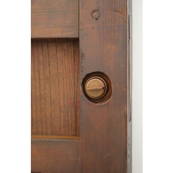 鍵付 ガラス付 格子蔵戸　W025 