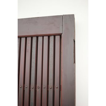 鍵付 ガラス付 格子蔵戸　W025 