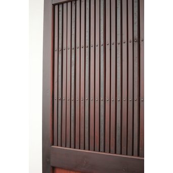 鍵付 ガラス付 格子蔵戸　W025 