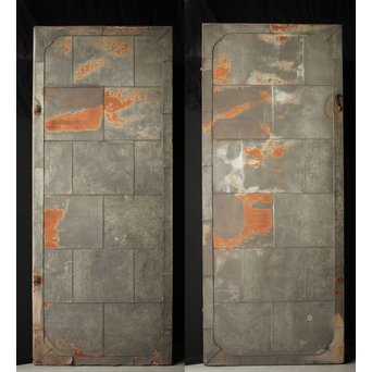 蔵のアルミ門扉 2枚1組　W028Y 