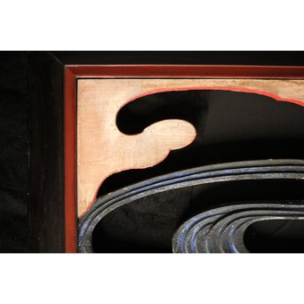 寺院彩色木彫欄間 鴛鴦 3枚1組　R0085Y 