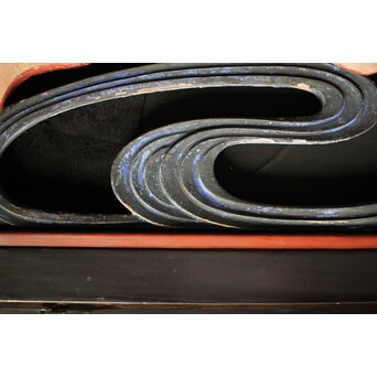 寺院彩色木彫欄間 鴛鴦 3枚1組　R0085Y 