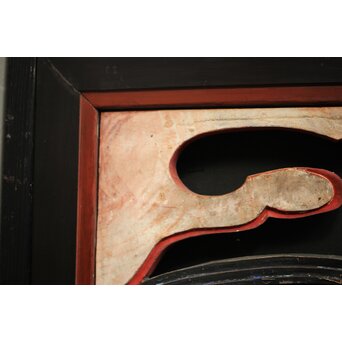 寺院彩色木彫欄間 鴛鴦 3枚1組　R0085Y 