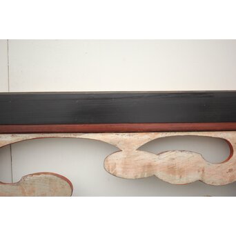 寺院彩色木彫欄間 鴛鴦 3枚1組　R0085Y 