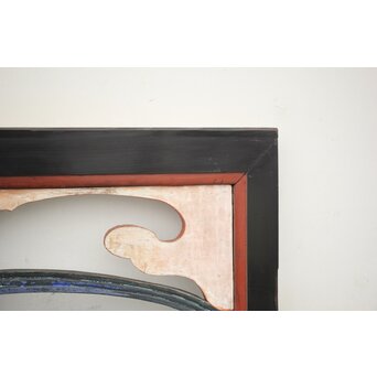 寺院彩色木彫欄間 鴛鴦 3枚1組　R0085Y 