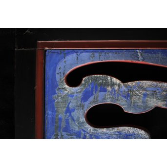 寺院彩色木彫欄間 兎 3枚1組　R0086 