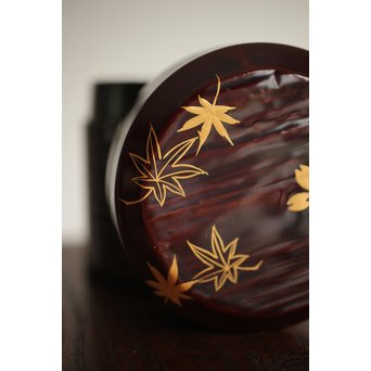 七代 中村宗哲 春秋蒔絵棗　Q265 