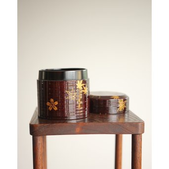 七代 中村宗哲 春秋蒔絵棗　Q265 