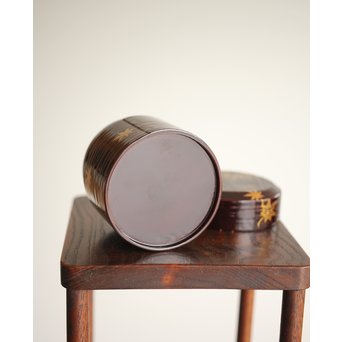 七代 中村宗哲 春秋蒔絵棗　Q265 