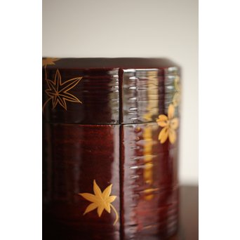 七代 中村宗哲 春秋蒔絵棗　Q265 