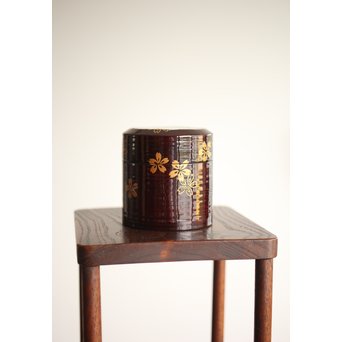 七代 中村宗哲 春秋蒔絵棗　Q265