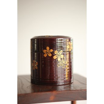 七代 中村宗哲 春秋蒔絵棗　Q265 