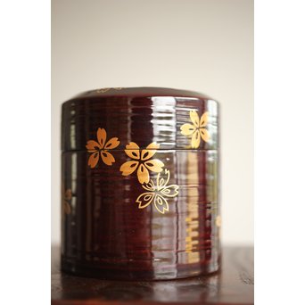 七代 中村宗哲 春秋蒔絵棗　Q265 