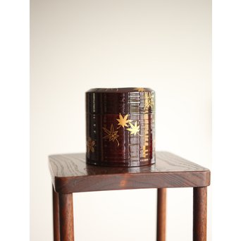 七代 中村宗哲 春秋蒔絵棗　Q265 