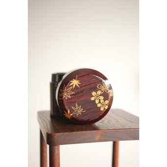 七代 中村宗哲 春秋蒔絵棗　Q265 