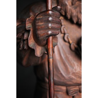 土田照清 木彫像　X282 