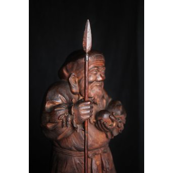 土田照清 木彫像　X282 