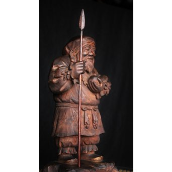 土田照清 木彫像　X282 