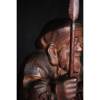 土田照清 木彫像　X282 