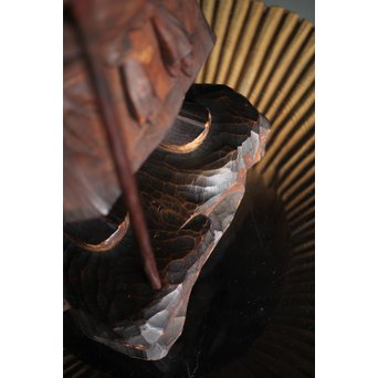 土田照清 木彫像　X282 