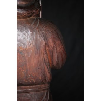 土田照清 木彫像　X282 