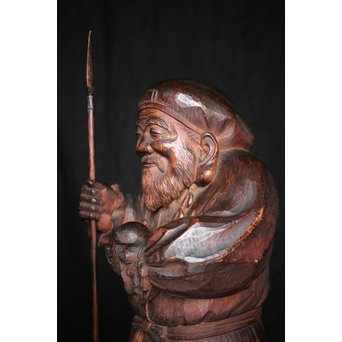 土田照清 木彫像　X282 