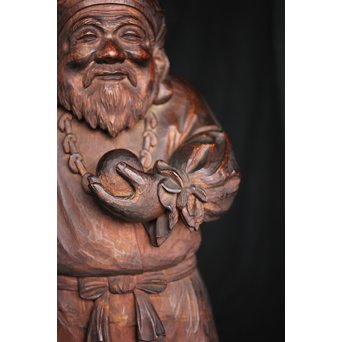 土田照清 木彫像　X282 