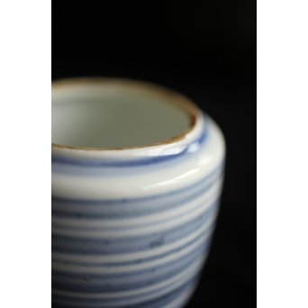 富本憲吉 輪線染付茶入　P228 