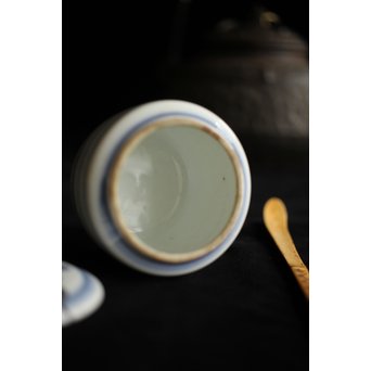 富本憲吉 輪線染付茶入　P228 