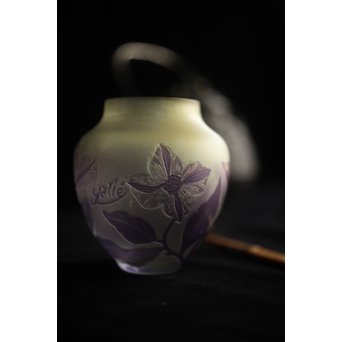 Tip Galle エミーレガレ 公式工芸 ガラス茶入　Y030 