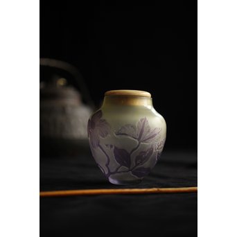 Tip Galle エミーレガレ 公式工芸 ガラス茶入　Y030 