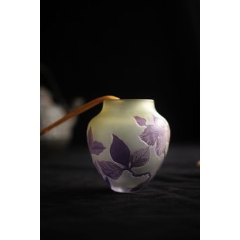 Tip Galle エミーレガレ 公式工芸 ガラス茶入　Y030 