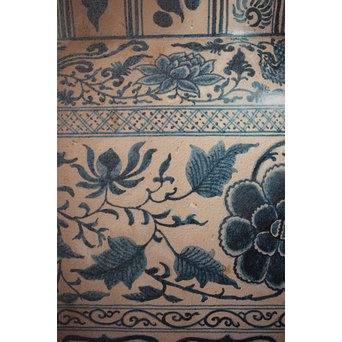 リアリズム油彩 8号キャンバス 元染付中国美術 SMサイン　Z249 