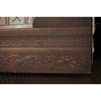 リアリズム油彩 8号キャンバス 元染付中国美術 SMサイン　Z249 