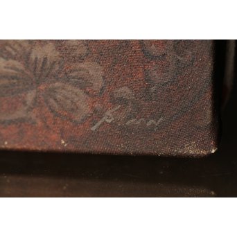 リアリズム油彩 8号キャンバス 元染付中国美術 SMサイン　Z249 