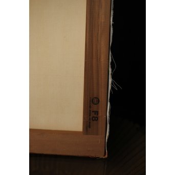 リアリズム油彩 8号キャンバス 元染付中国美術 SMサイン　Z249 