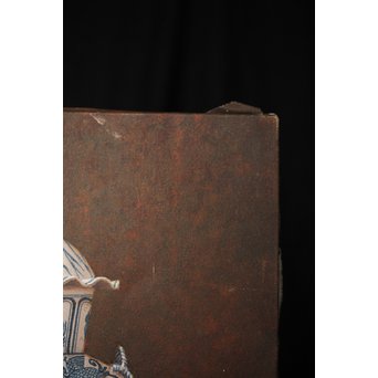 リアリズム油彩 8号キャンバス 元染付中国美術 SMサイン　Z249 