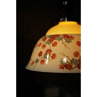 日陶ノリタケ 紅葉 電笠照明　A2057 