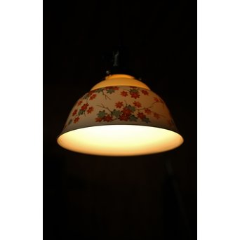 日陶ノリタケ 紅葉 電笠照明　A2057 