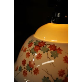 日陶ノリタケ 紅葉 電笠照明　A2057 